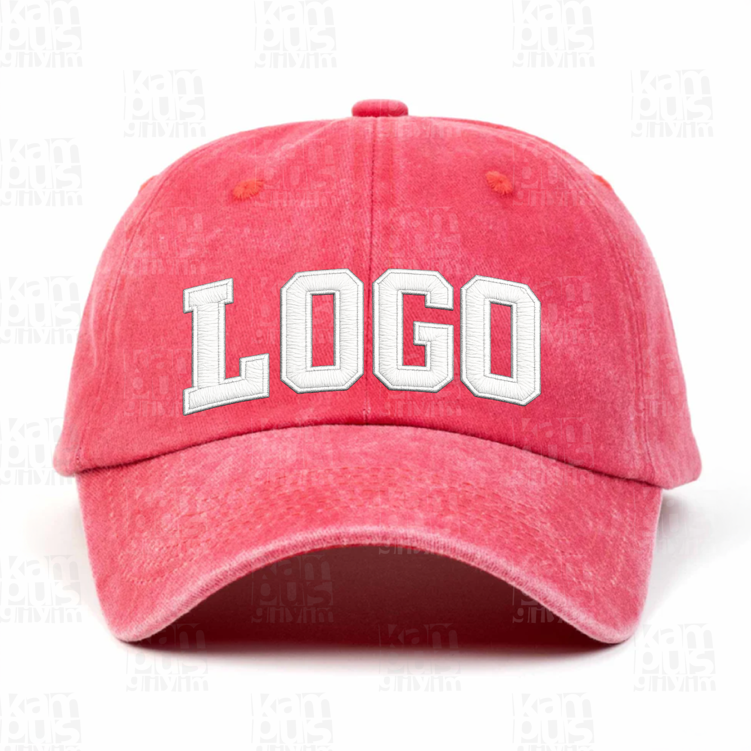 Tasarla & Üret – Logolu Şapka Eskitme Pembe