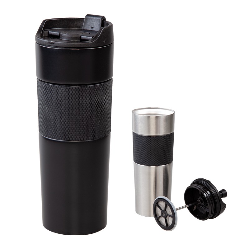 KP02125-0843 French Press Çelik Termos / 450 Ml